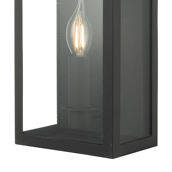 Dar Vapour Outdoor Coach Lantern Wall Light Black IP44 – from Amos Lighting + Home