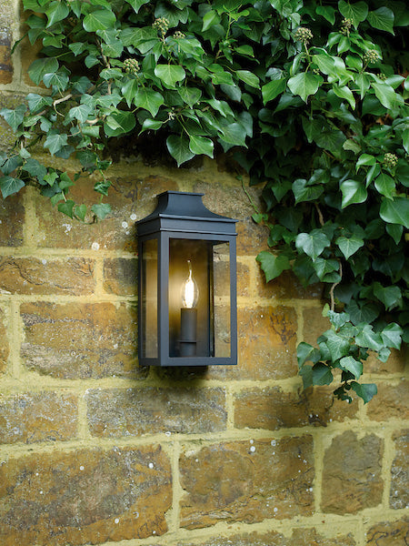 Dar Vapour Outdoor Coach Lantern Wall Light Black IP44 – from Amos Lighting + Home