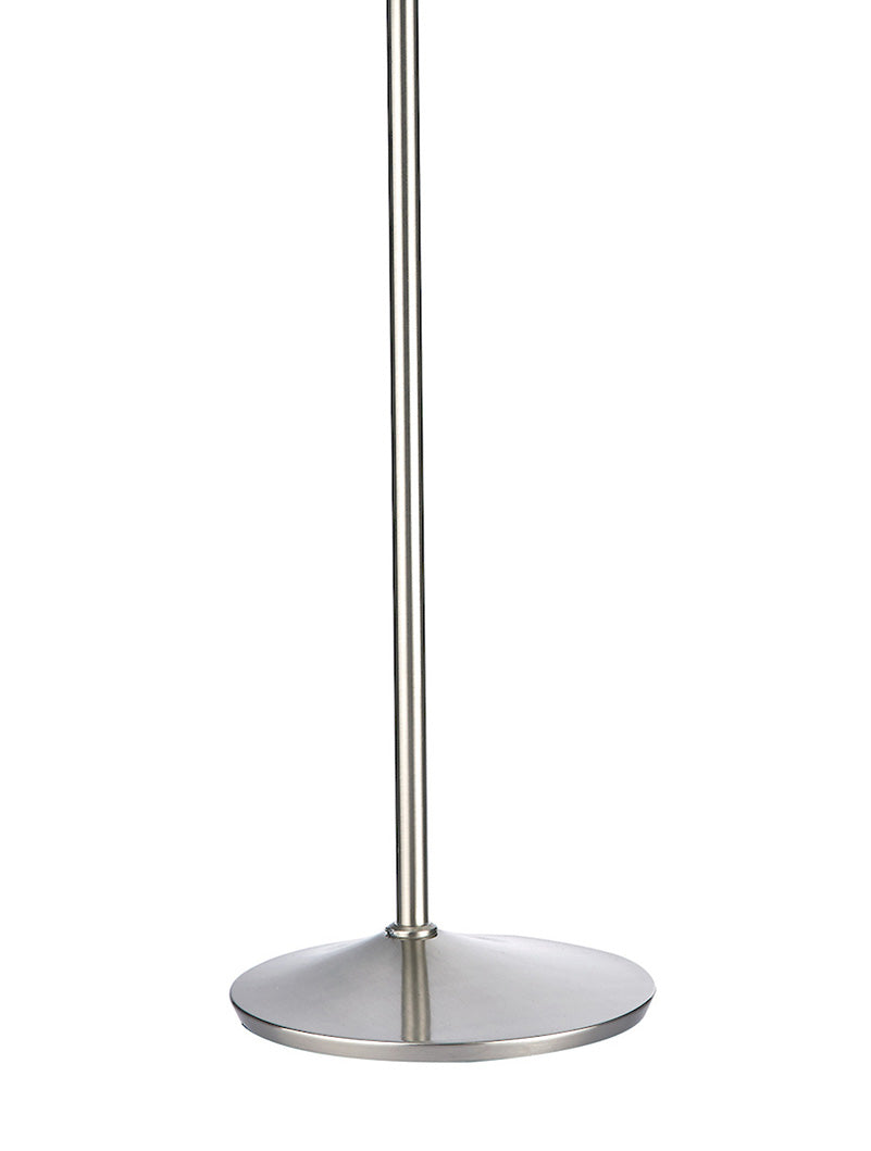 Dar Wellington Floor Lamp Satin Chrome – from Amos Lighting + Home
