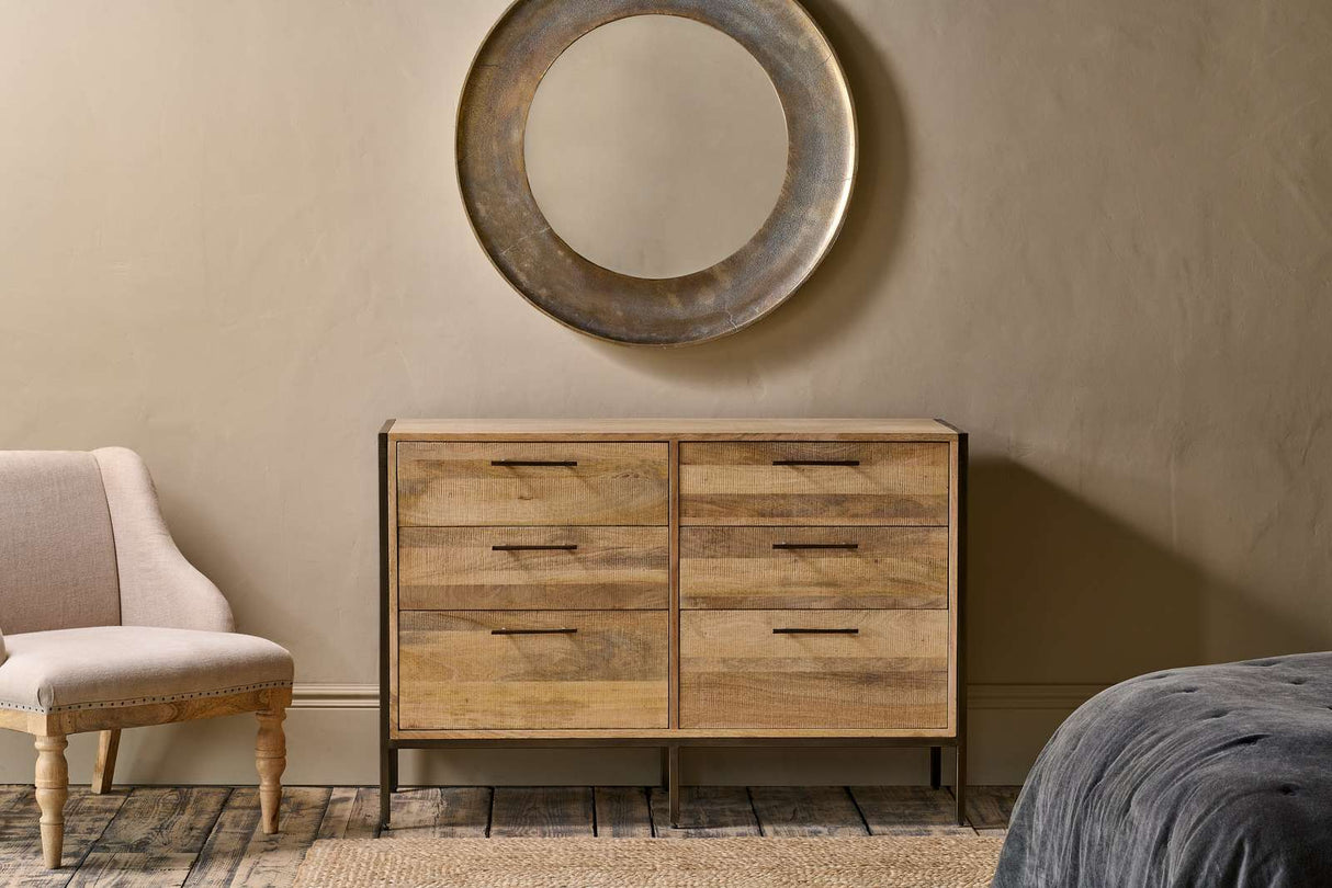 Nkuku Dasai Mango Wood Chest of Drawers Natural