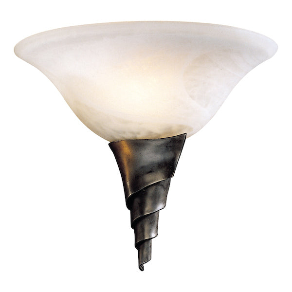 David Hunt Spiral Steel & White Italian Alabaster Wall Washer – from Amos Lighting + Home