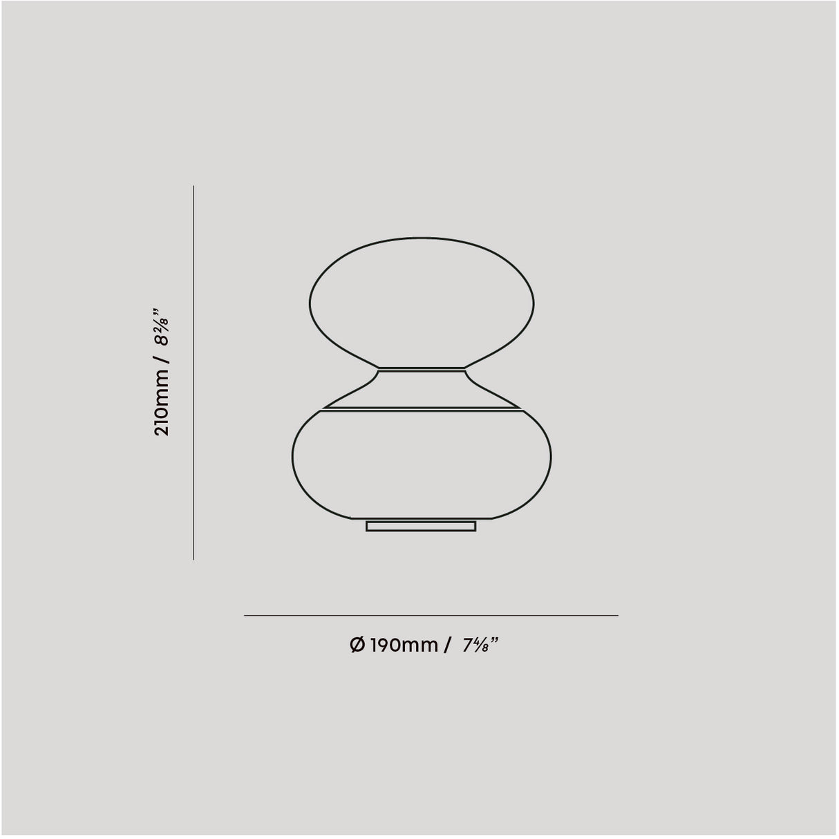 Tala Reflection Oval Table Lamp
