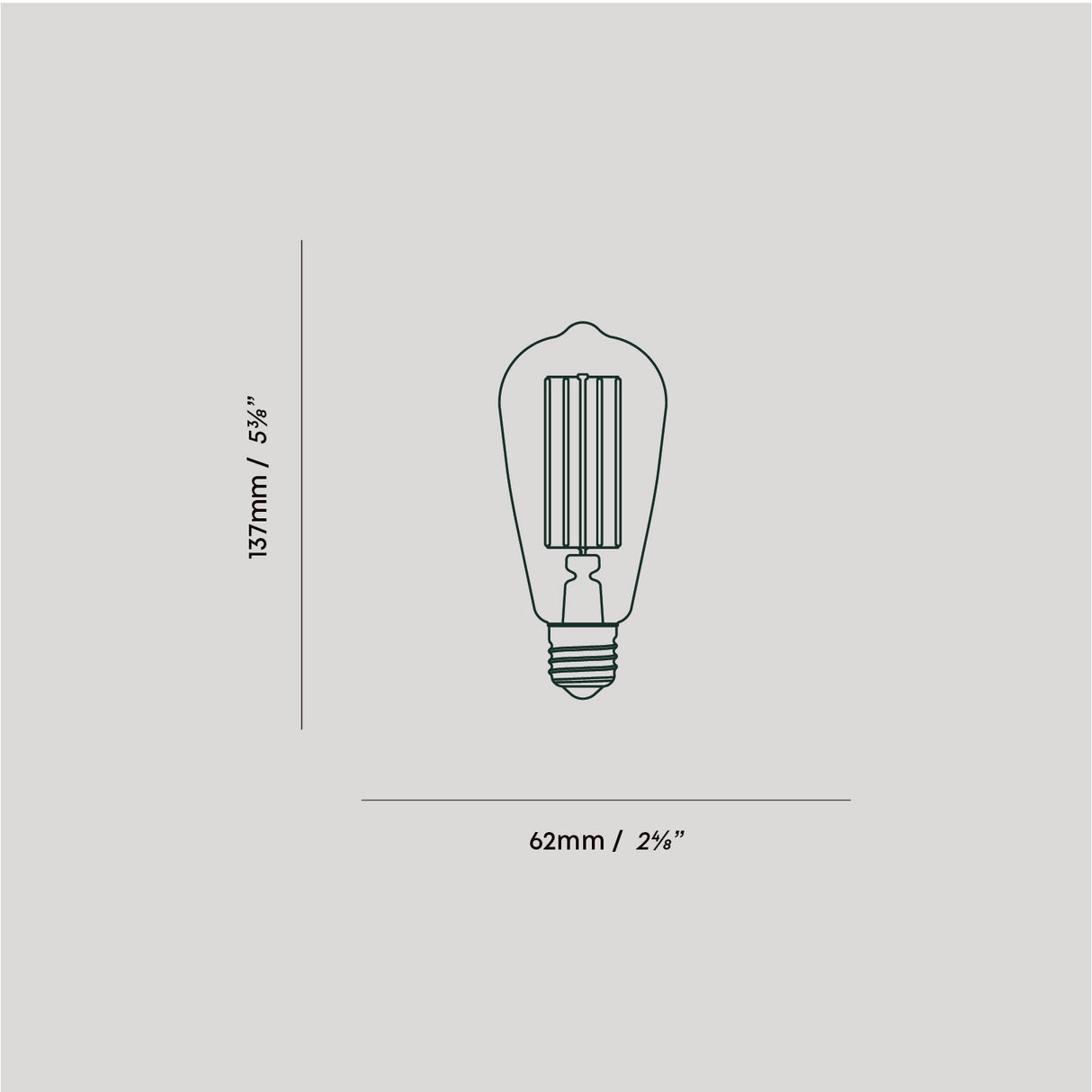 Tala Squirrel Cage Light Bulb 3W E27 LED