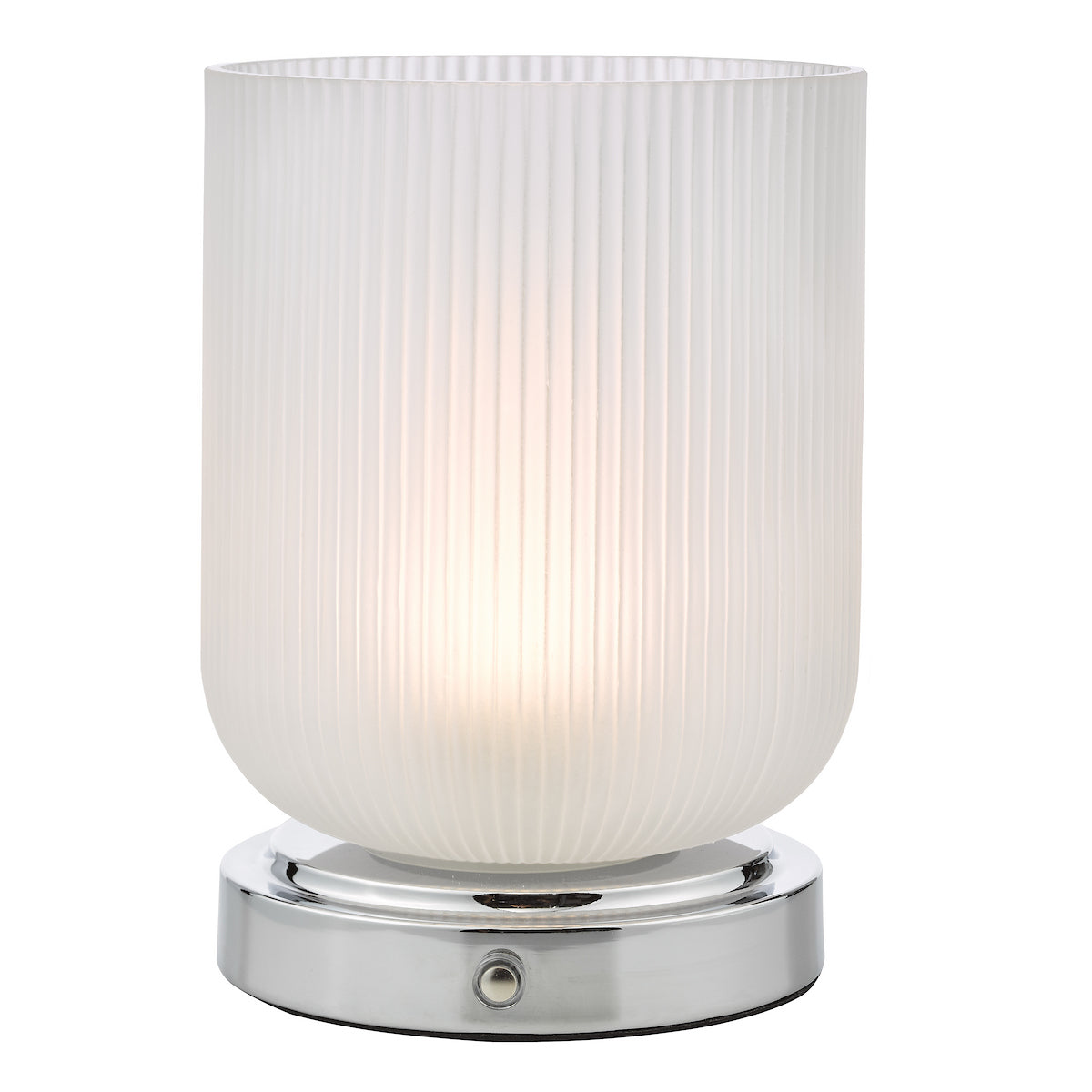 Dar Echo LED Rechargeable Table Lamp Polished Chrome