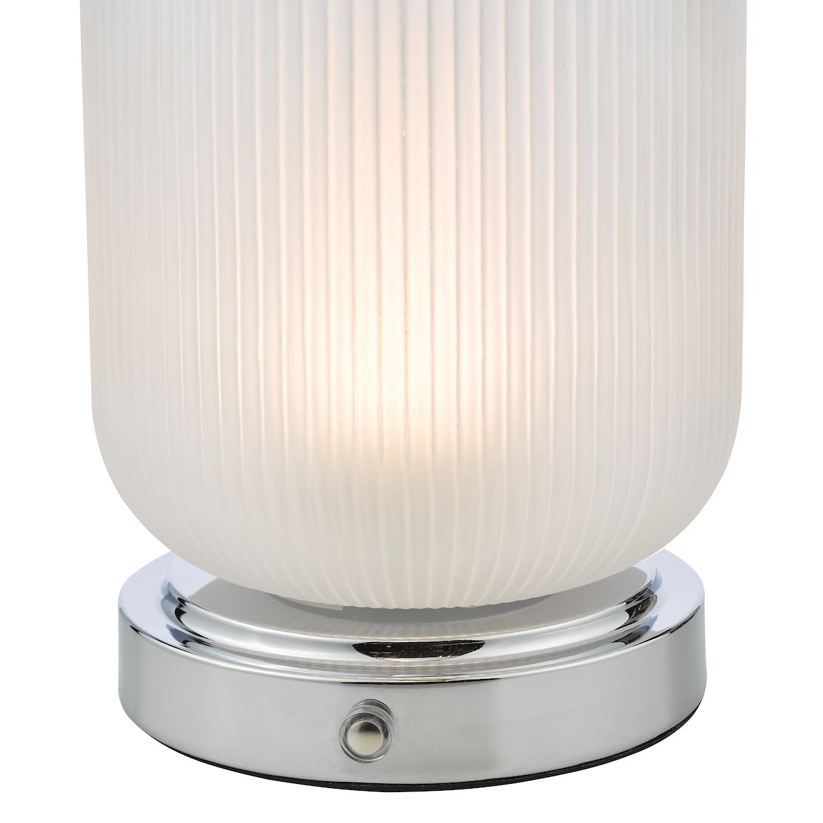 Dar Echo LED Rechargeable Table Lamp Polished Chrome