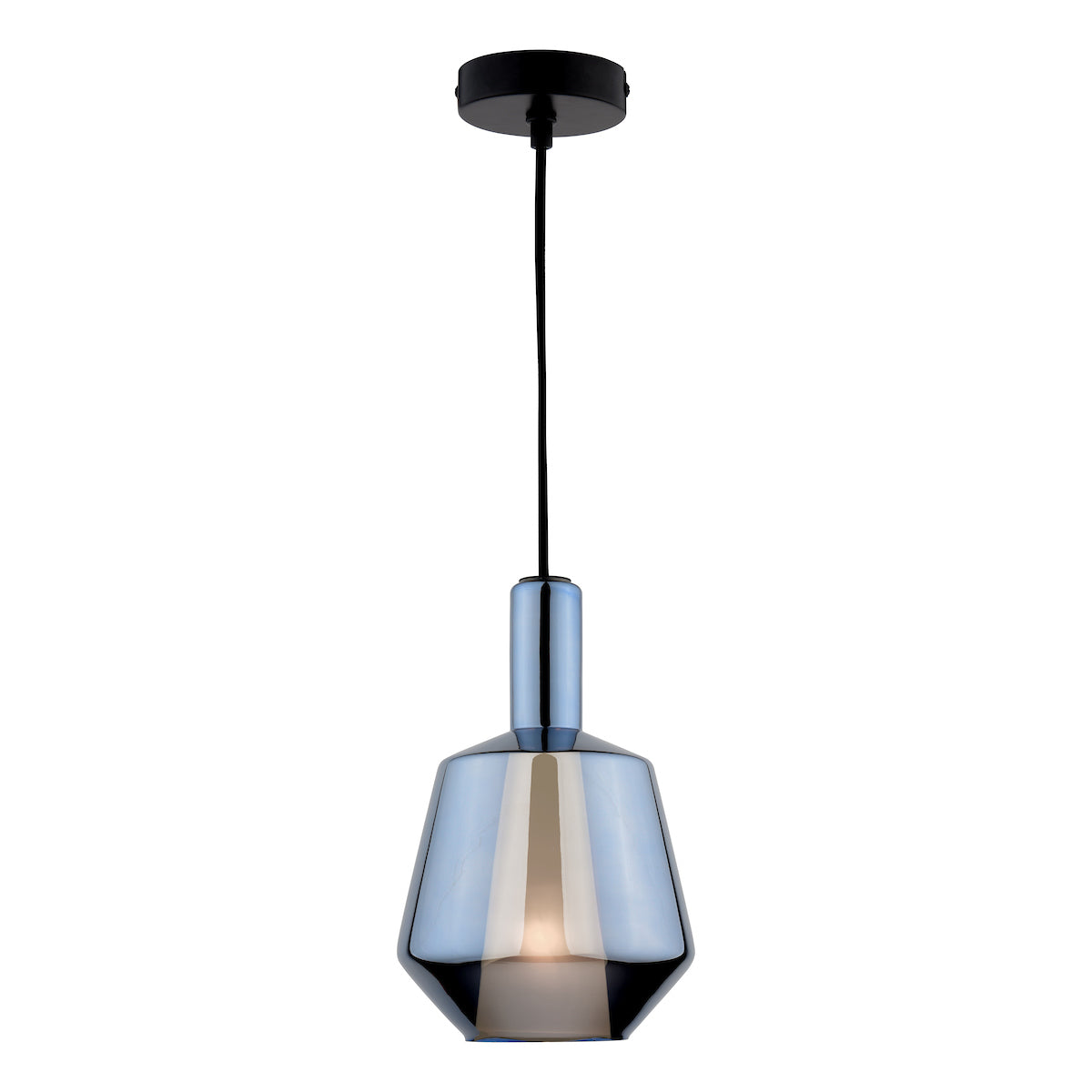 Dar Esmeralda Single Pendant Blue Glass and Opal Glass – from Amos Lighting + Home