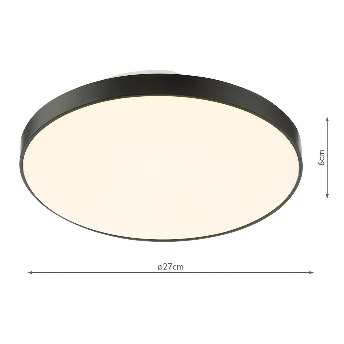 Dar Essien Flush White and Black LED IP44