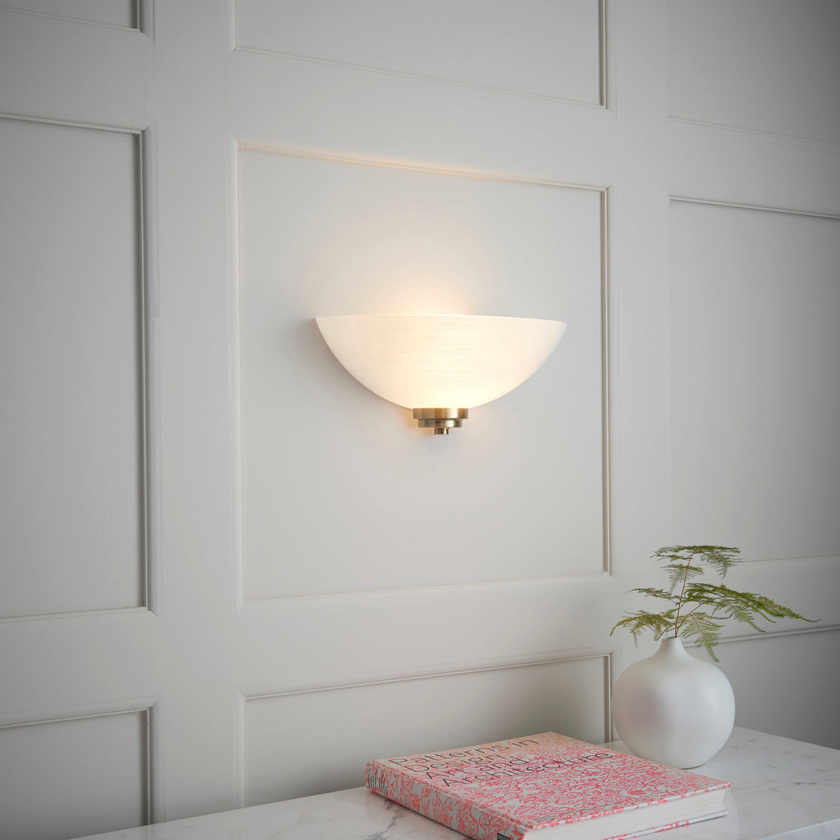 Endon Welles Wall Light Antique Brass – from Amos Lighting + Home