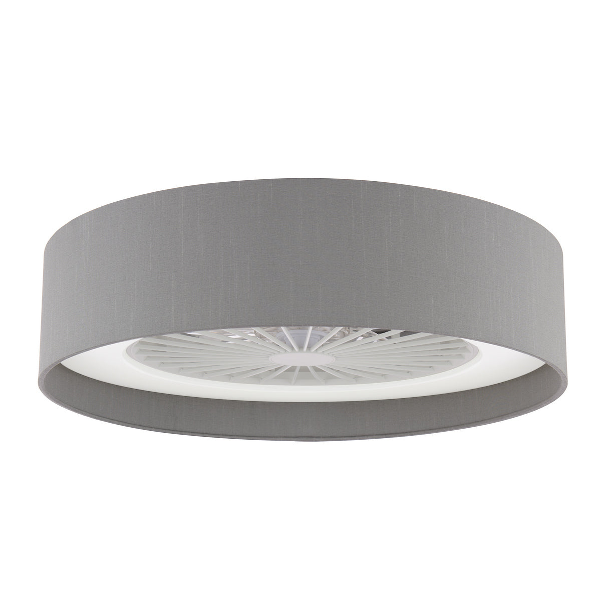 Dar Fan Flush Grey LED