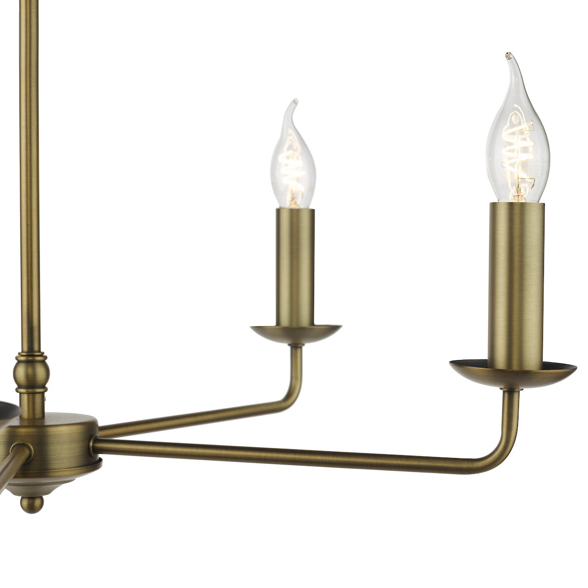 Dar Favian 5 Light Pendant Matt Bronze Fitting Only