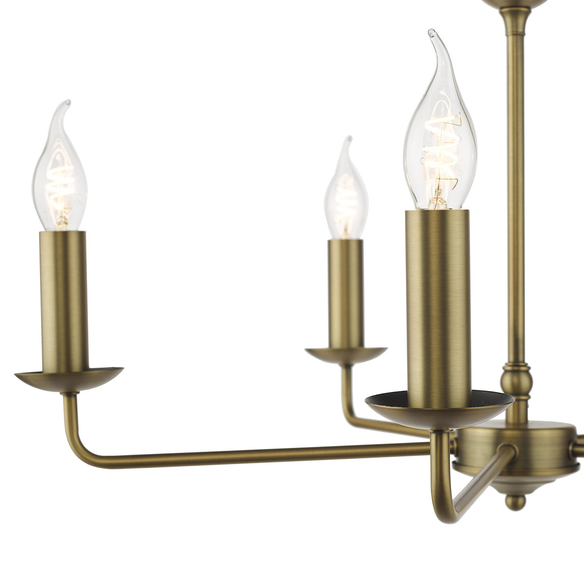 Dar Favian 5 Light Pendant Matt Bronze Fitting Only