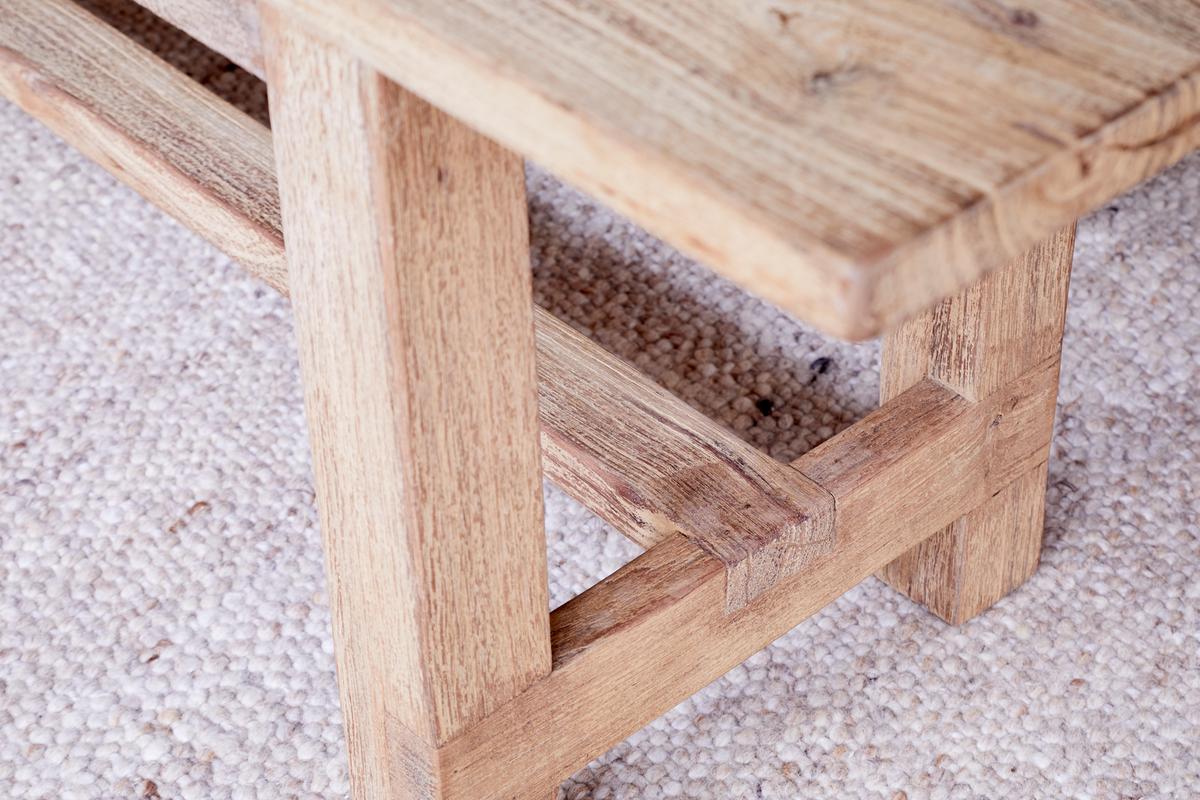 Nkuku Fioni Reclaimed Wood Bench Natural Small