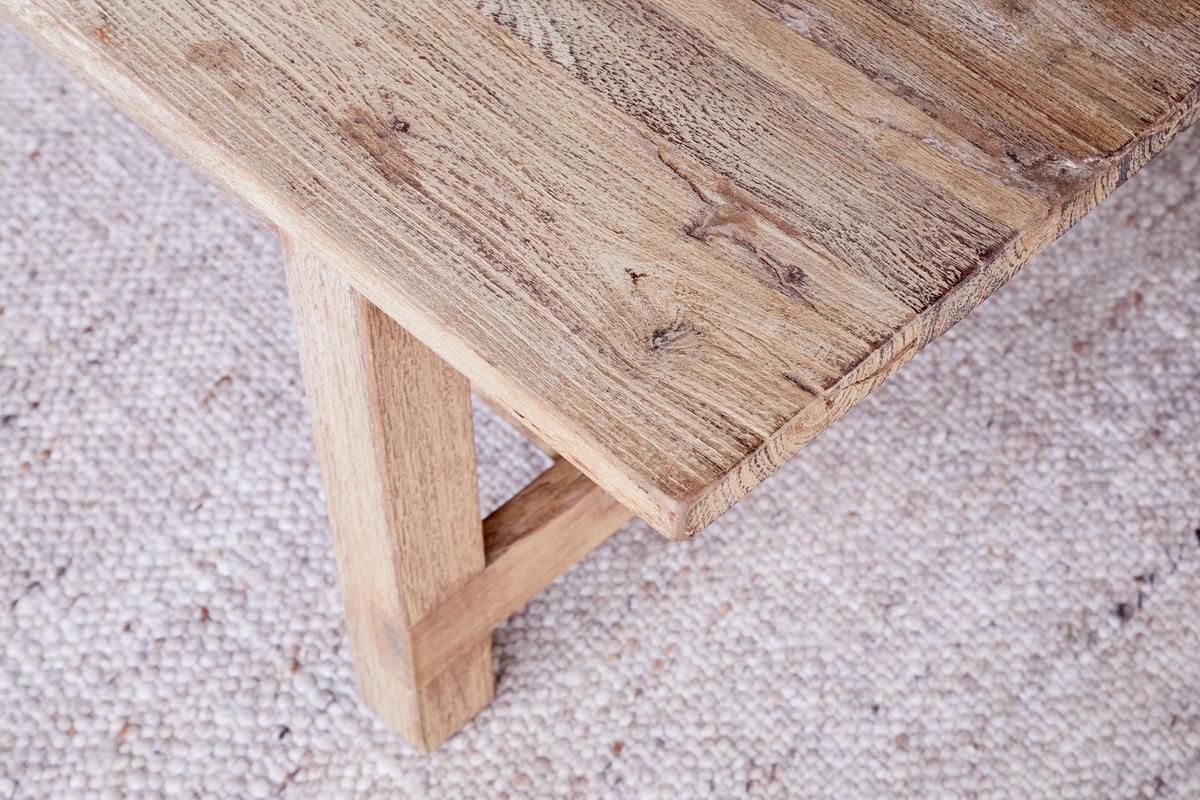 Nkuku Fioni Reclaimed Wood Bench Natural Large