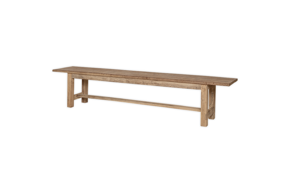 Nkuku Fioni Reclaimed Wood Bench Natural Large