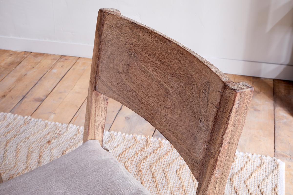 Nkuku Fioni Reclaimed Wood Dining Chair Natural