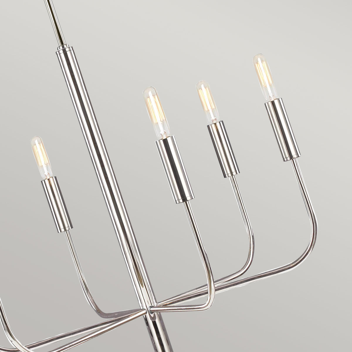 Feiss Brianna 6 lt Chandelier Silver