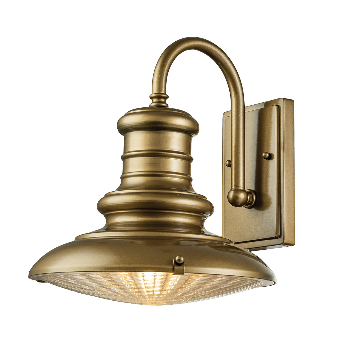 Feiss Redding Station 1 Light Medium Wall Lantern Brass
