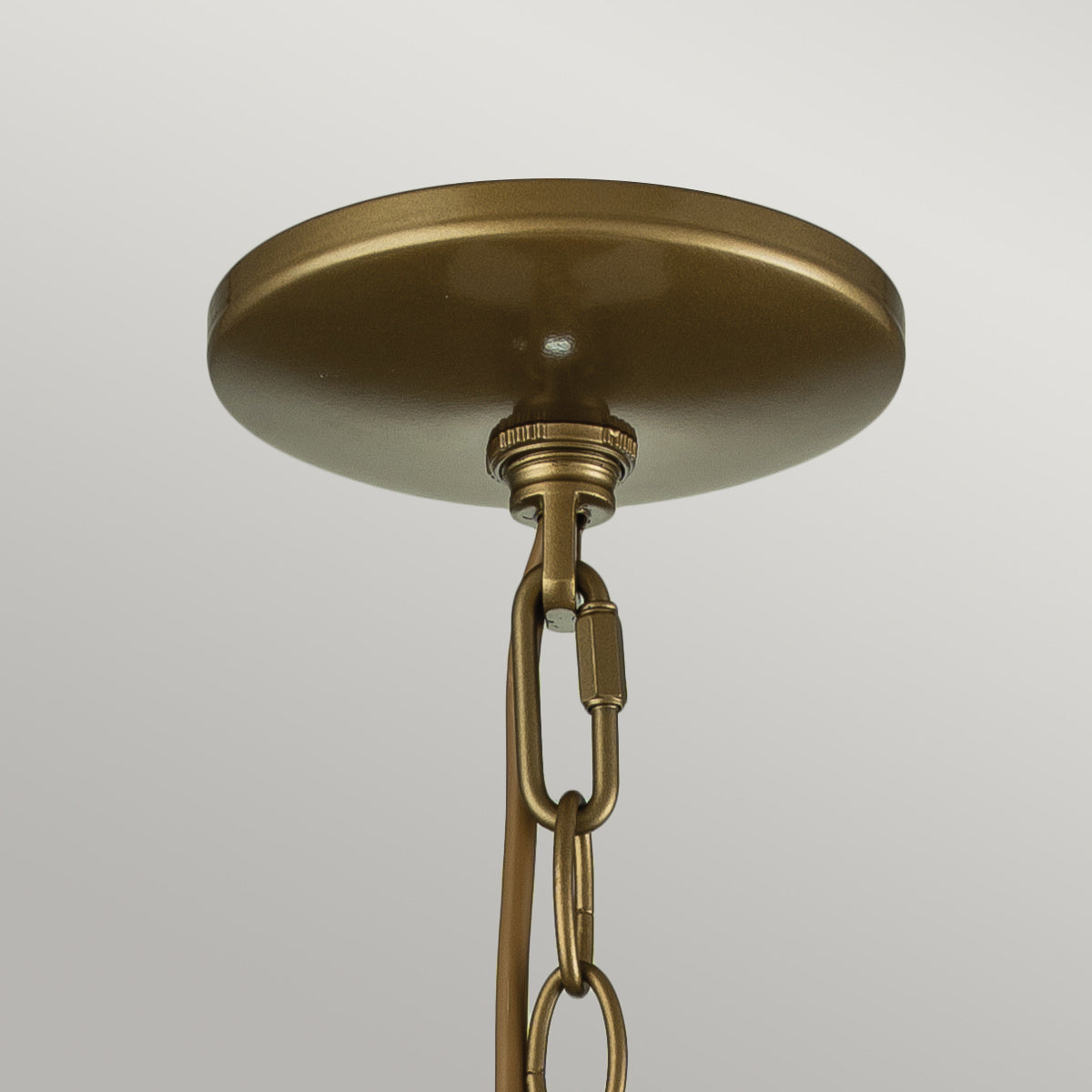 Feiss Redding Station 1 Light Medium Chain Lantern Brass