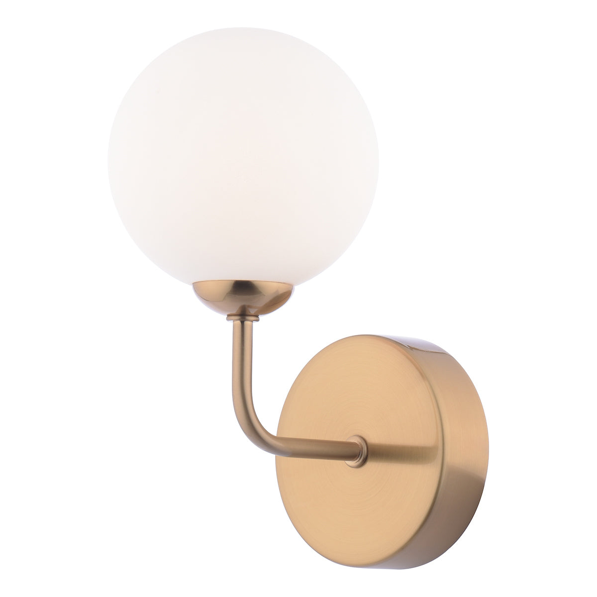 Dar Feya Wall Light Antique Bronze and Opal Glass
