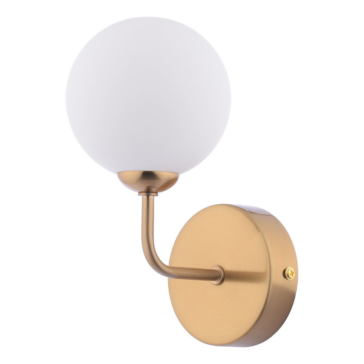 Dar Feya Wall Light Antique Bronze and Opal Glass