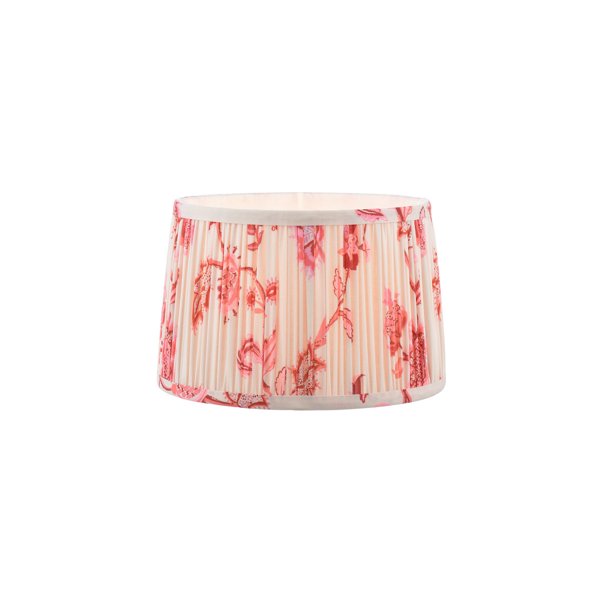 Joules Folly Pink Cotton Tapered Drum Shade 25cm