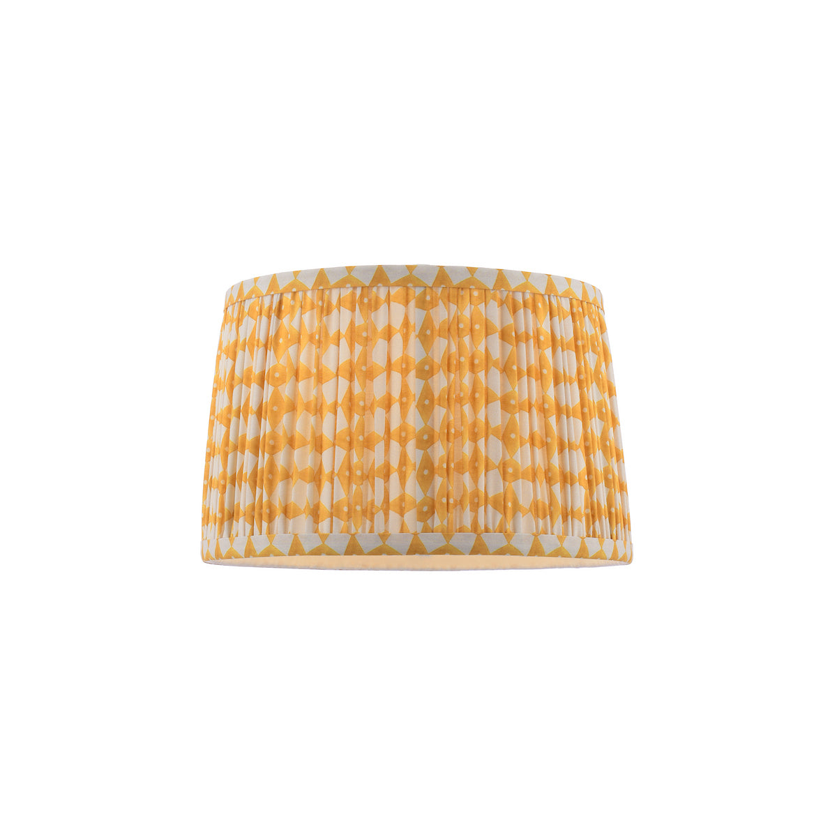 Joules Folly Yellow Cotton Tapered Drum Shade 25cm