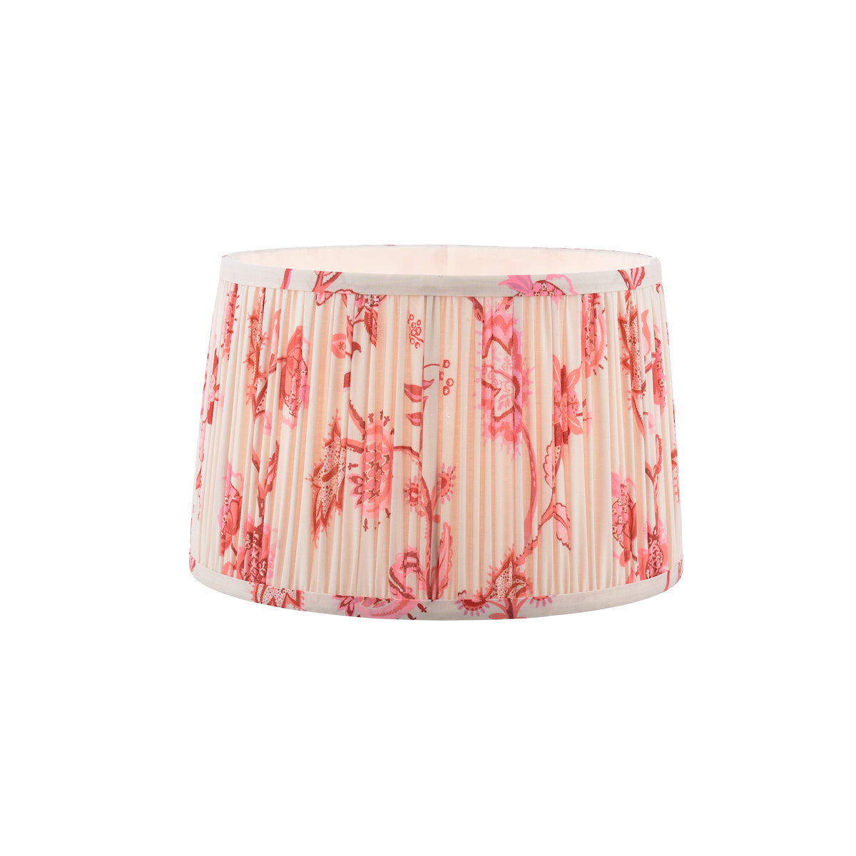 Joules Folly Pink Cotton Tapered Drum Shade 30cm