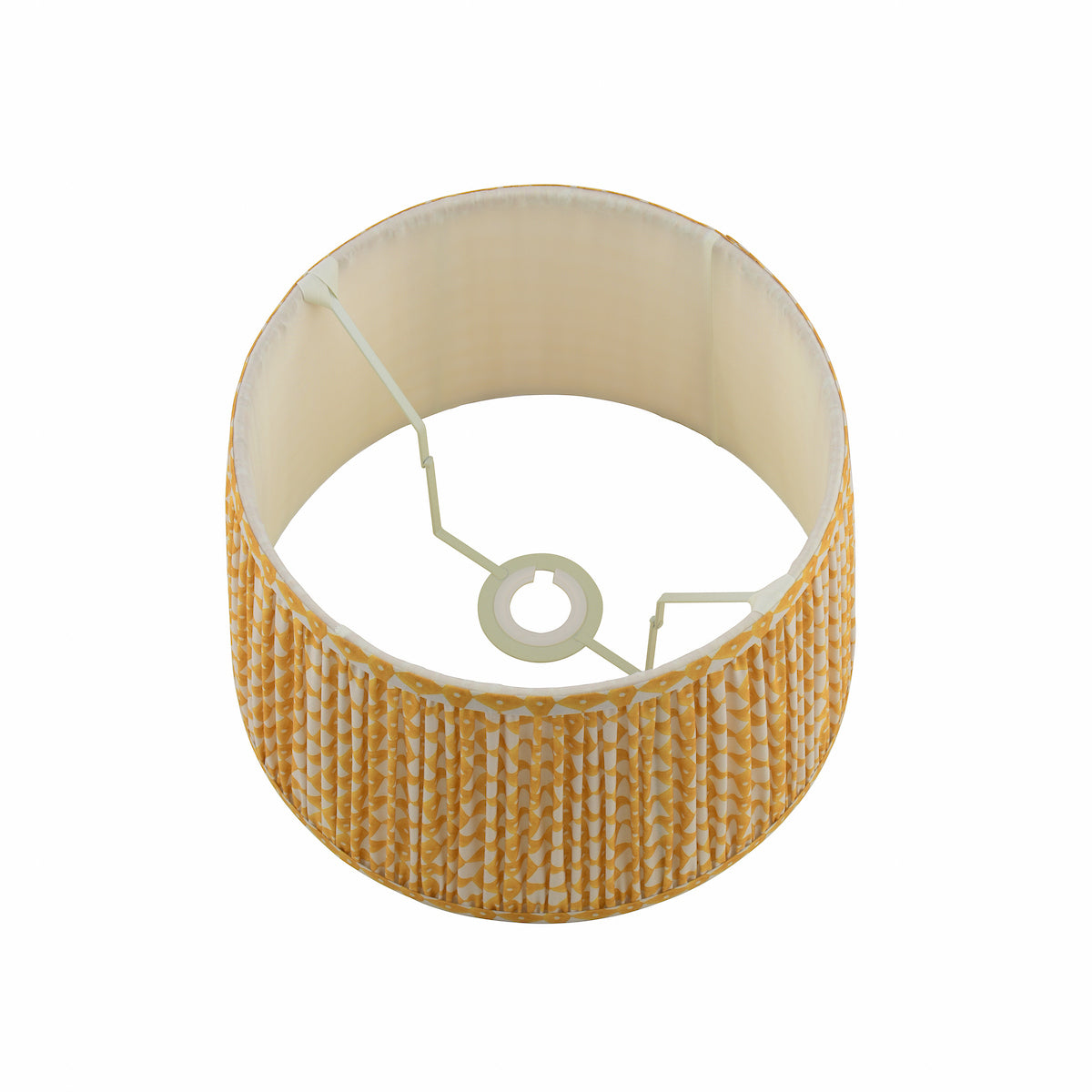 Joules Folly Yellow Cotton Tapered Drum Shade 30cm