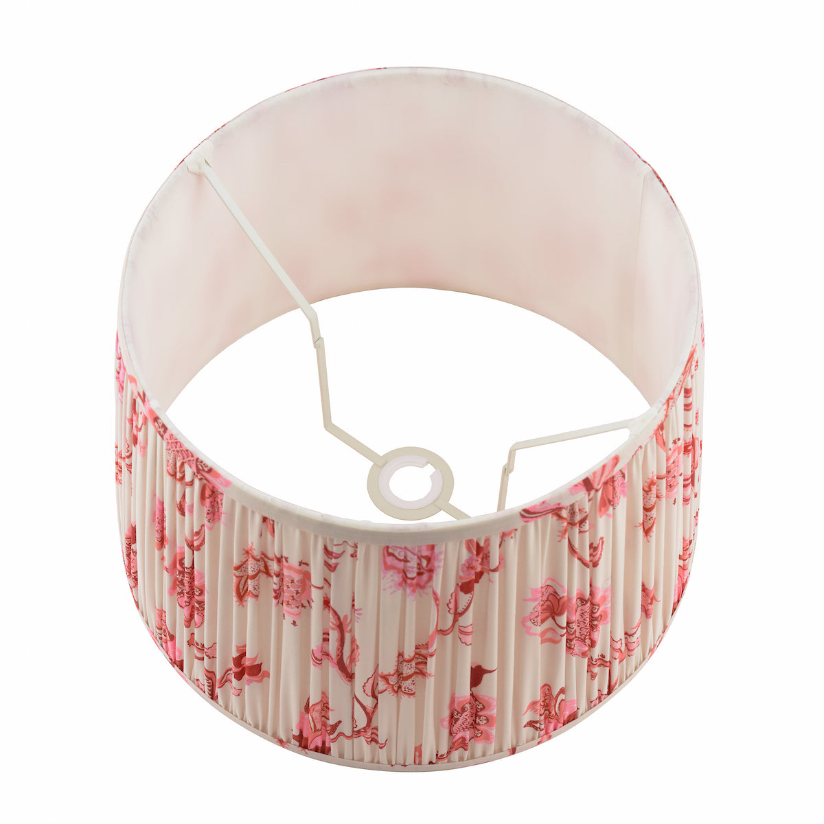 Joules Folly Pink Cotton Tapered Drum Shade 40cm