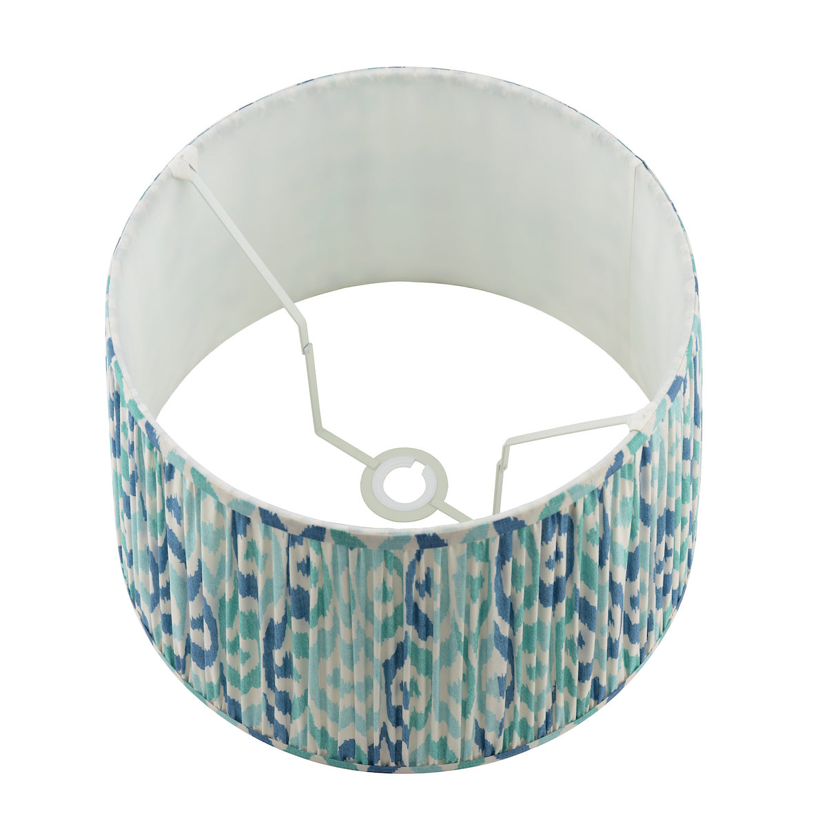 Joules Folly Blue Cotton Tapered Drum Shade 40cm