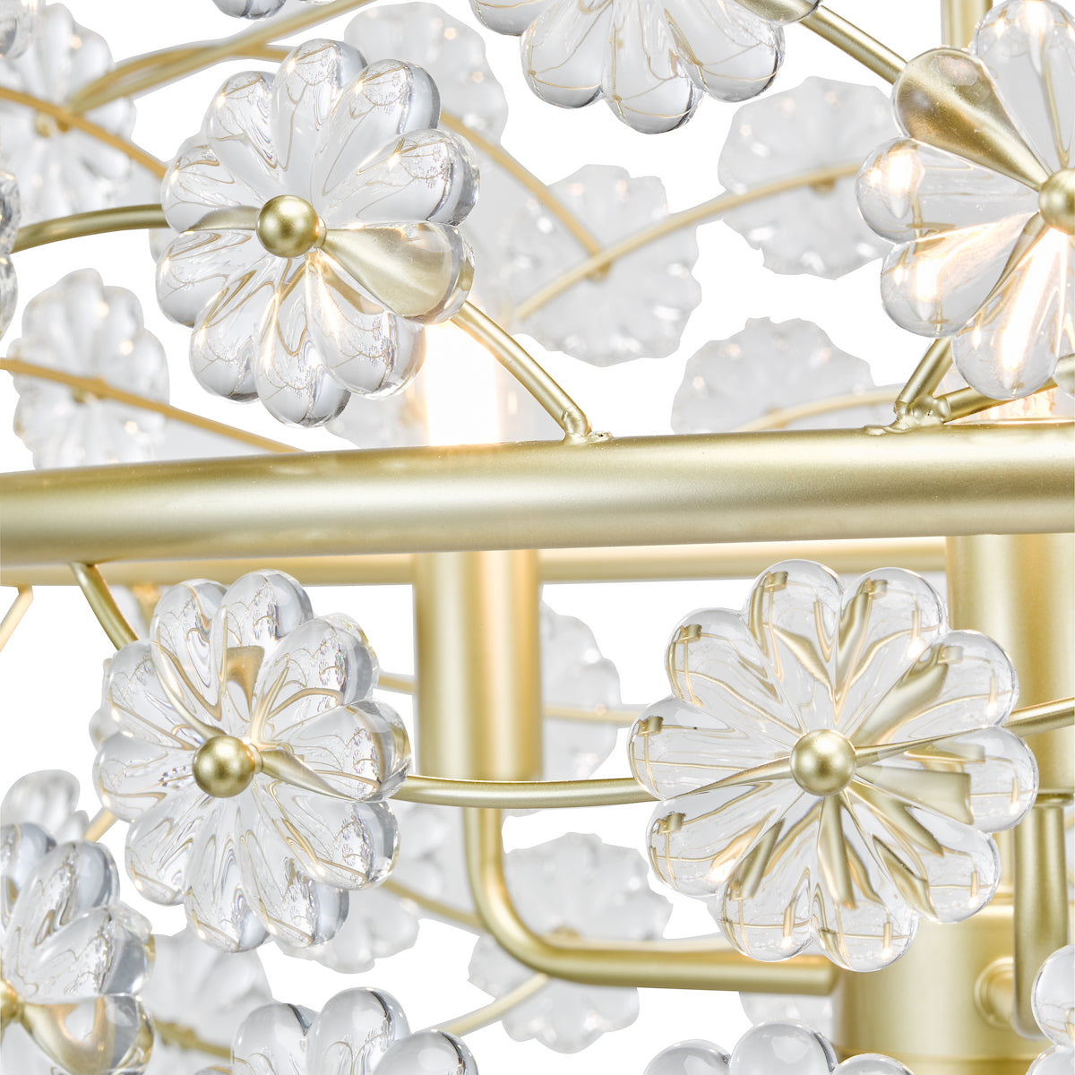 Dar Fonda 3 Light Pendant Satin Gold and Glass