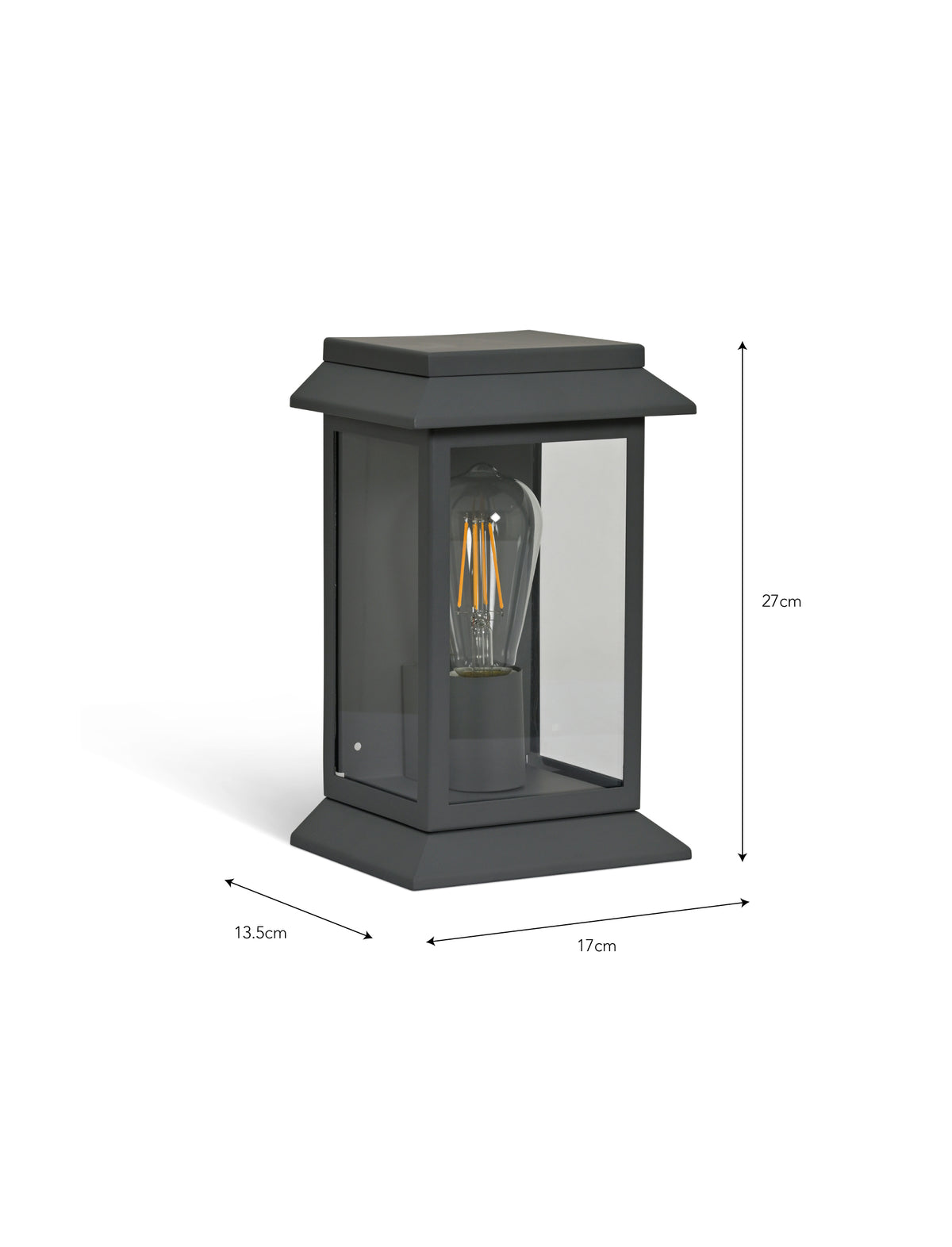 Garden Trading Stourton Wall Light Carbon Black