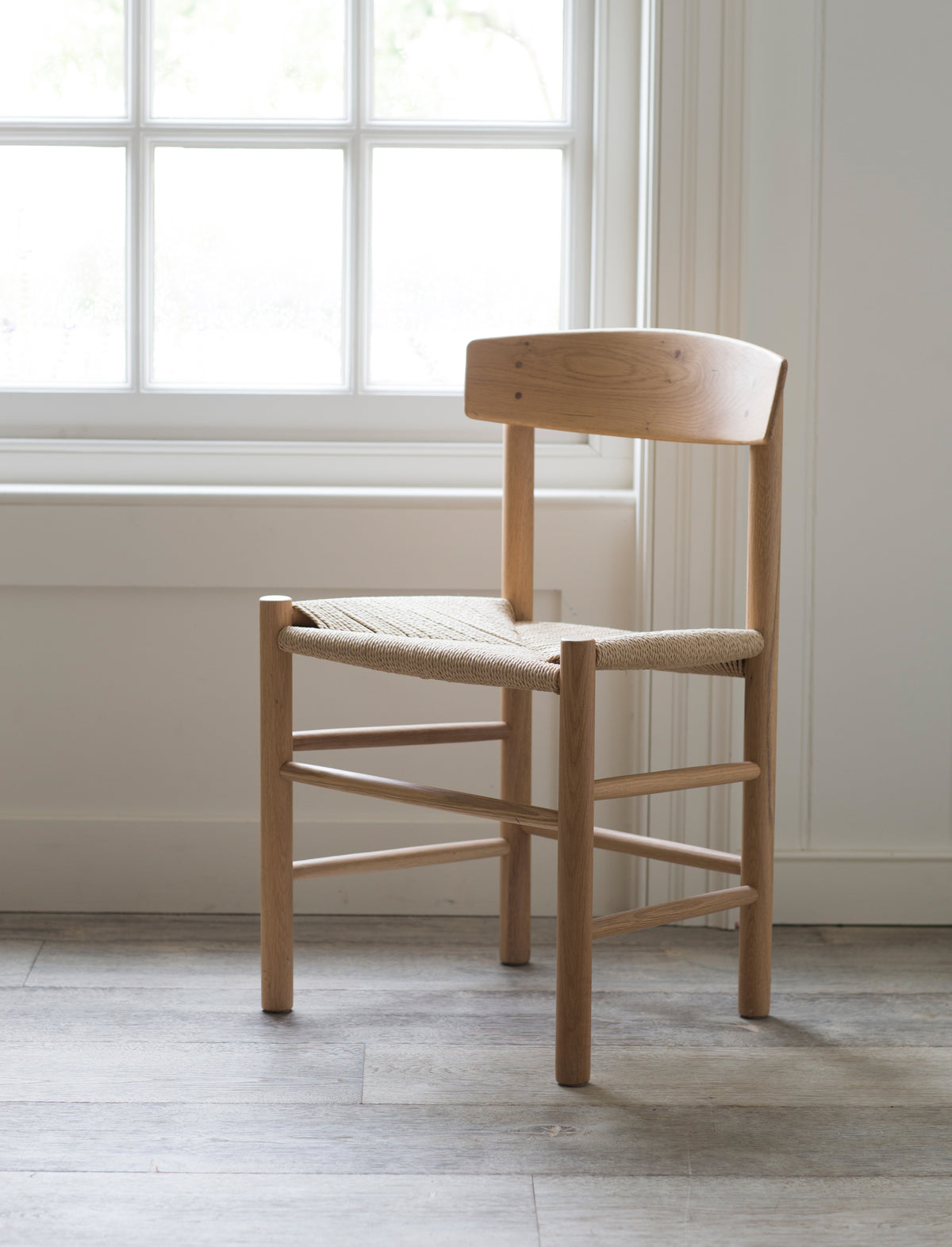 Garden Trading Longworth Dining Chairs Oak Wood, Natural, Set of 2