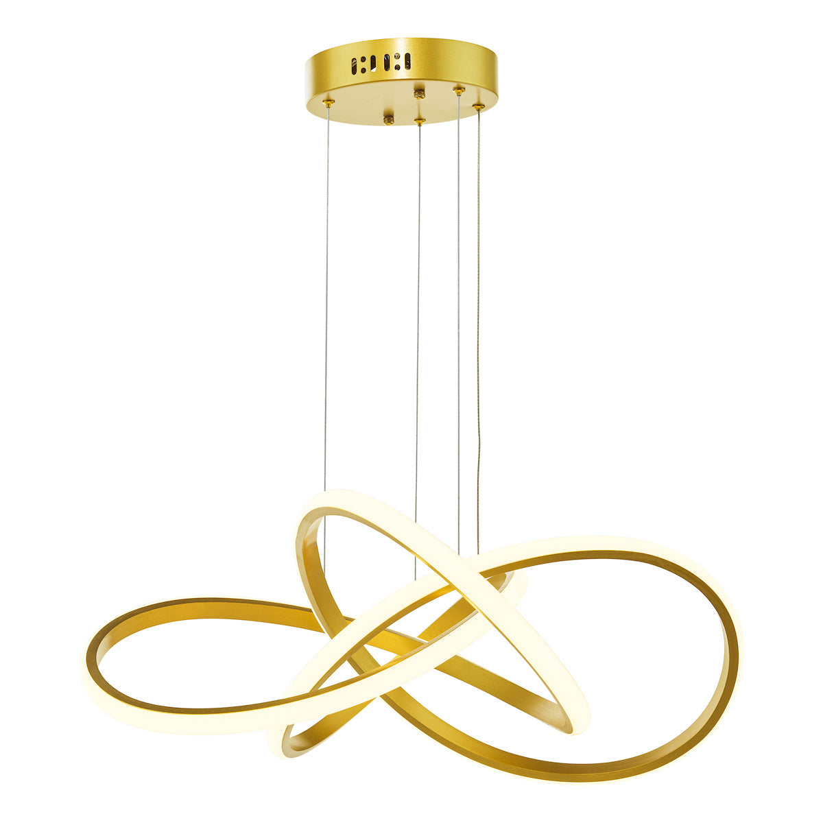 Dar Fusion Pendant Satin Gold LED