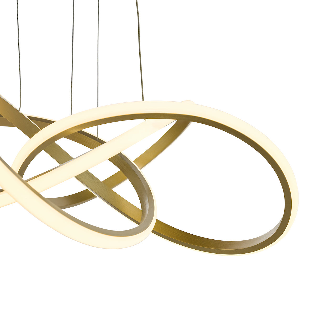 Dar Fusion Pendant Satin Gold LED