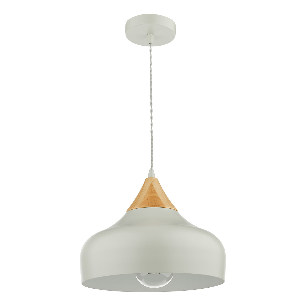 Dar Gaucho Single Pendant Grey And Wood