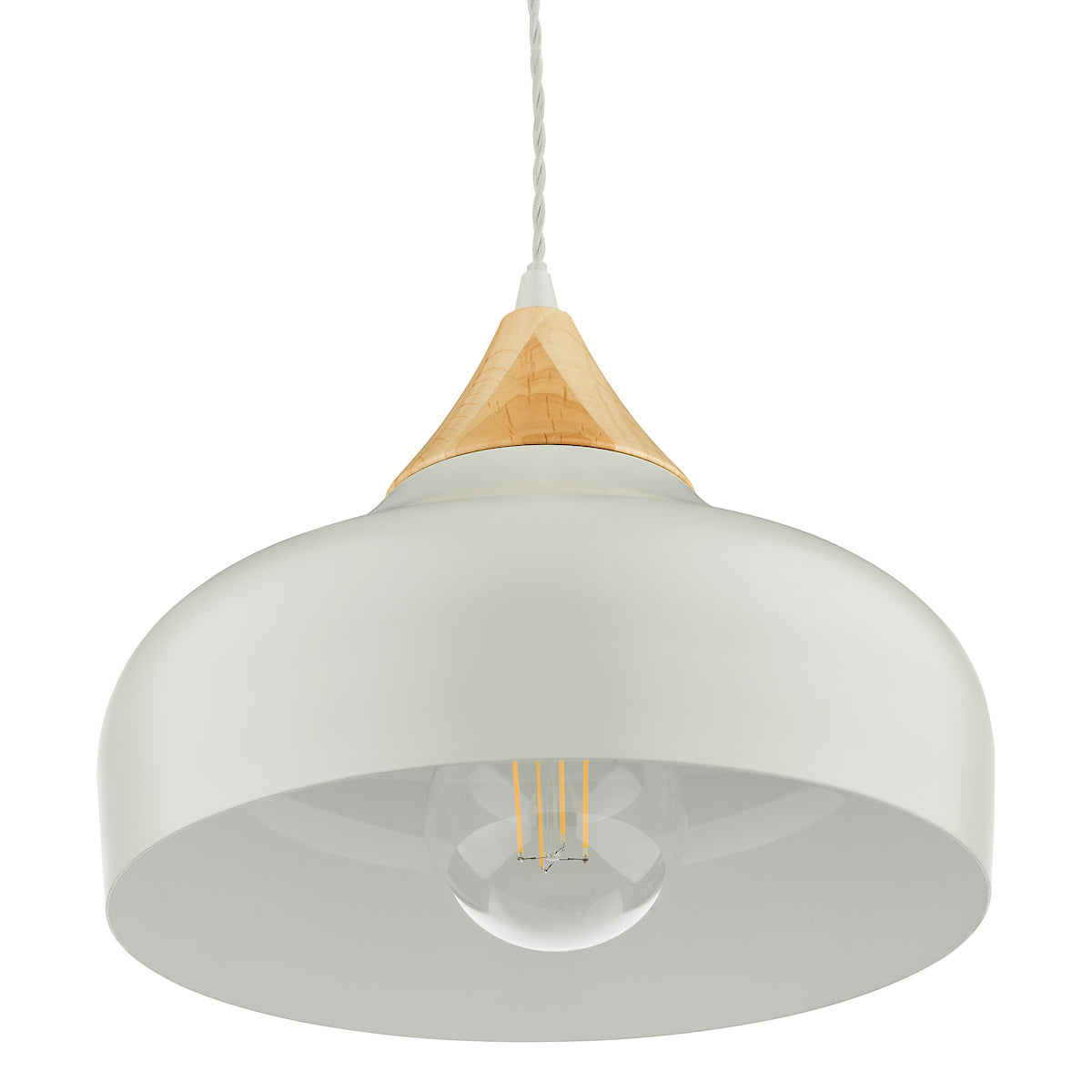Dar Gaucho Single Pendant Grey And Wood