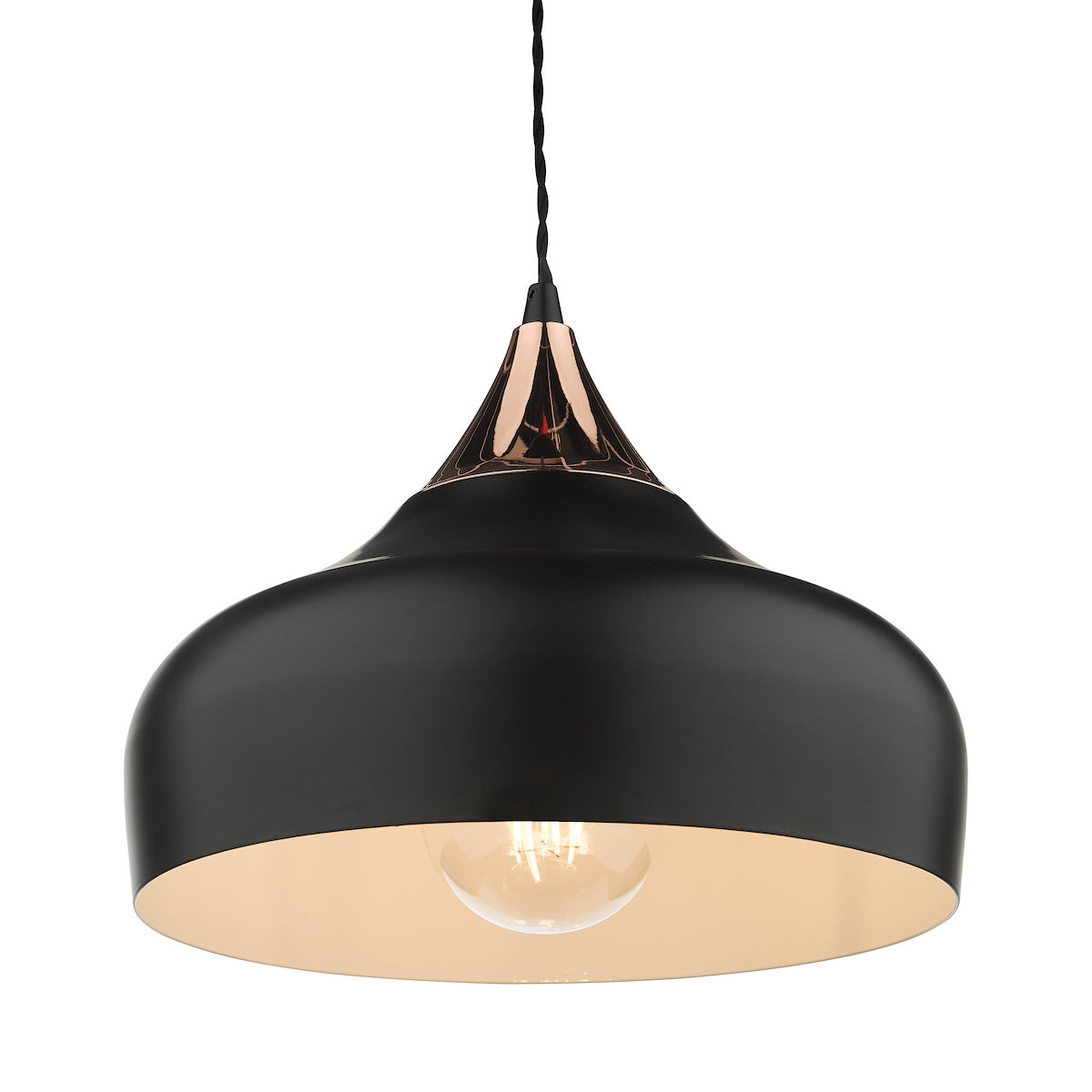 Dar Gaucho Single Pendant Black And Copper