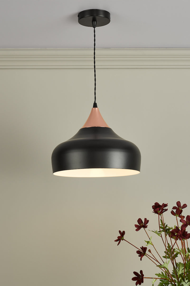Dar Gaucho Single Pendant Black And Copper