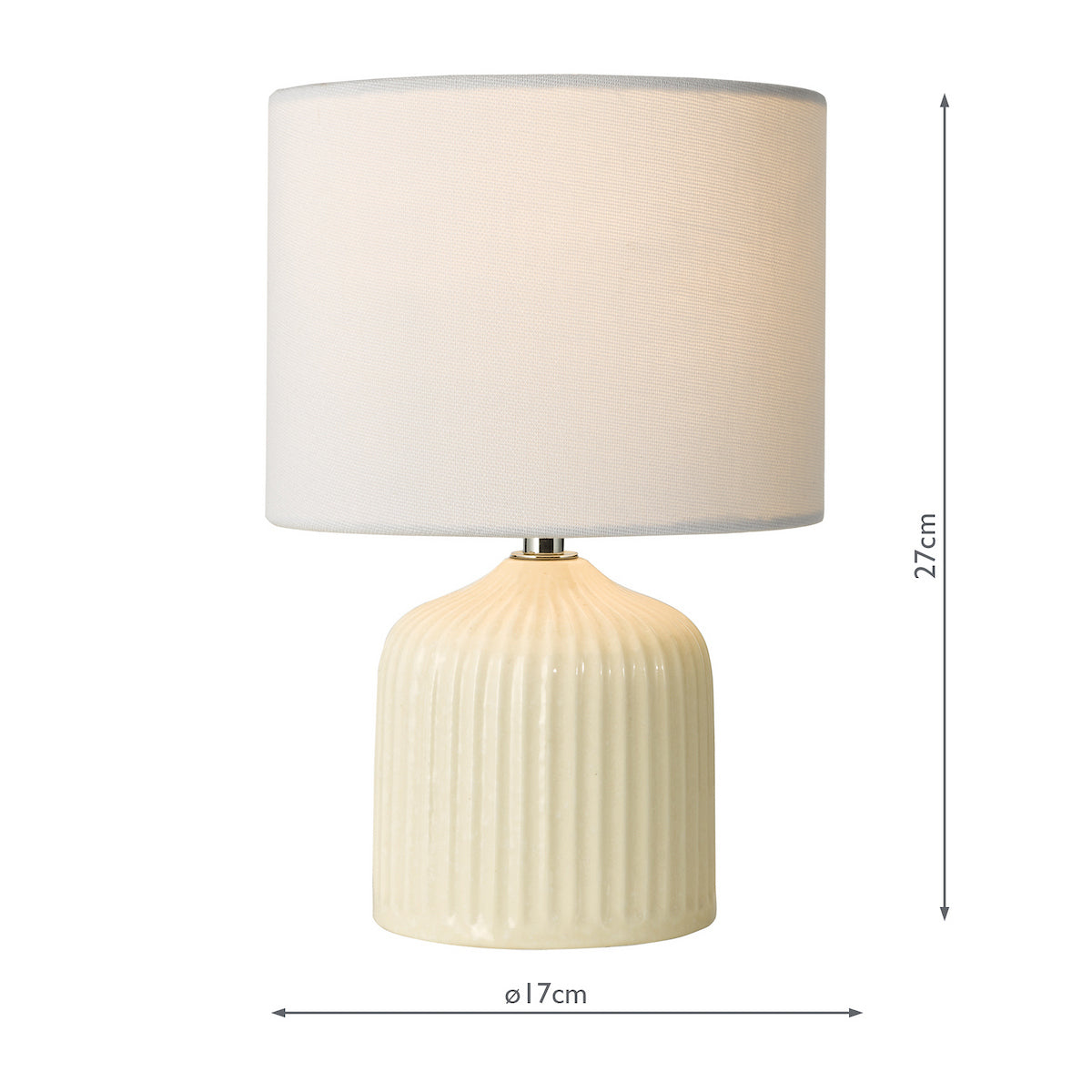 Dar Gigi Twin Pack Table Lamp Cream With Shade