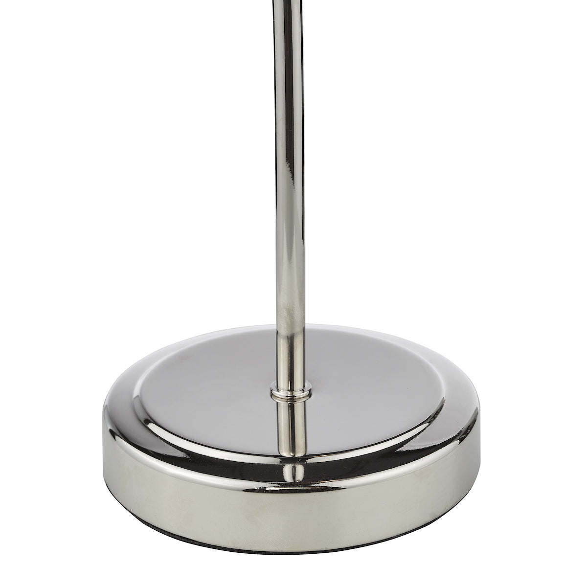 Dar Glynis Table Lamp Polished Nickel and Smoke