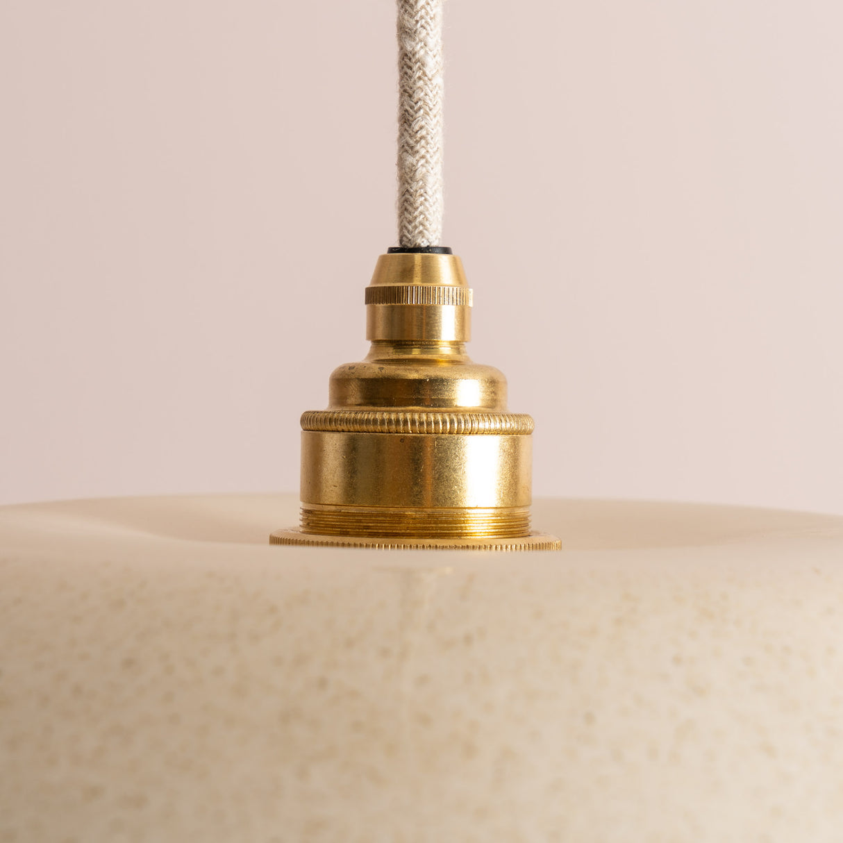 Studio Haran Dusk Pendant Light in Ceramic and Brass/Nickel