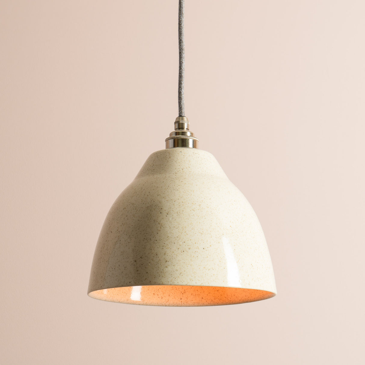 Studio Haran Element Pendant Light in Ceramic and Brass/Nickel