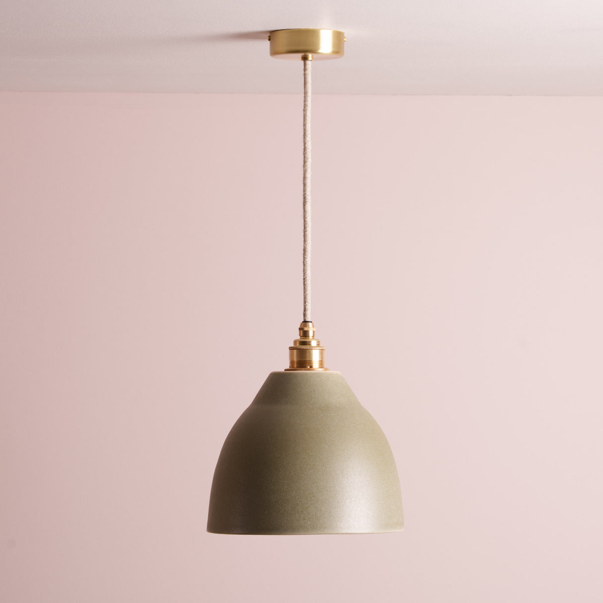 Studio Haran Element Pendant Light in Ceramic and Brass/Nickel