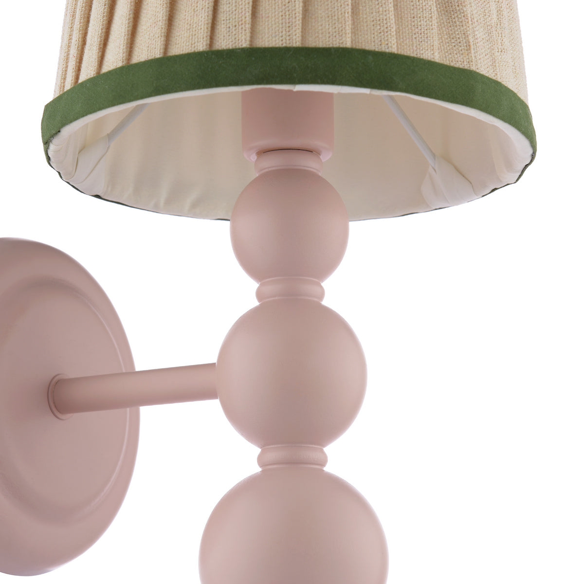 Joules Harewood Wall Light Matt Pink With Shade