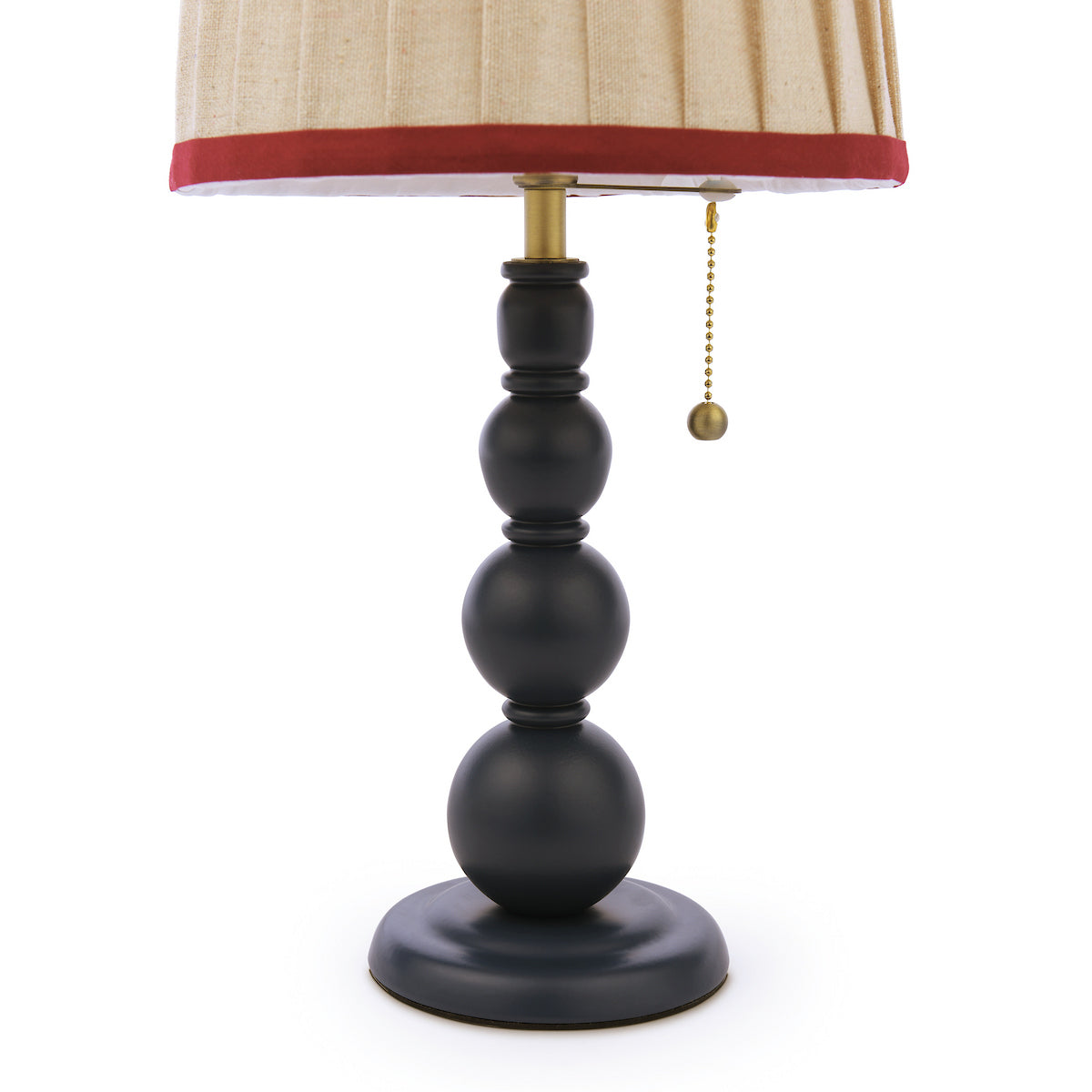 Joules Harewood Table Lamp Matt Blue With Natural Shade