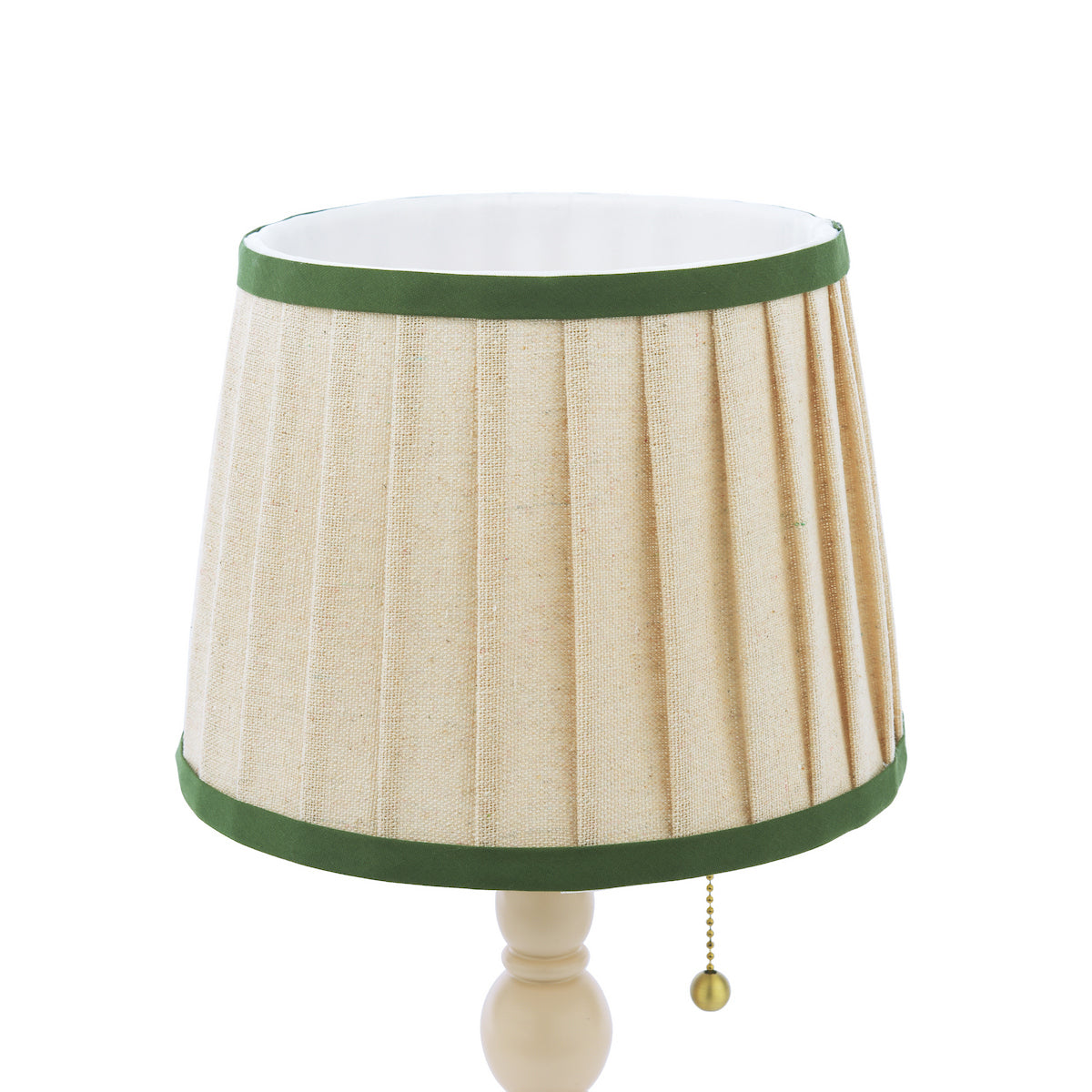 Joules Harewood Table Lamp Matt Cream With Natural Shade