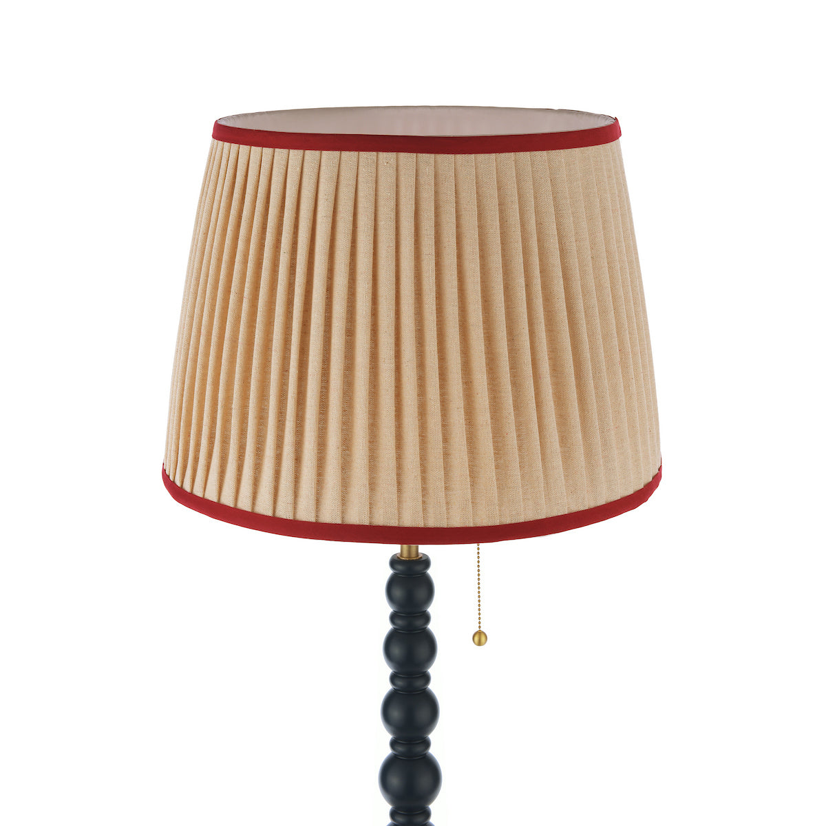 Joules Harewood Floor Lamp Matt Blue With Natural Shade