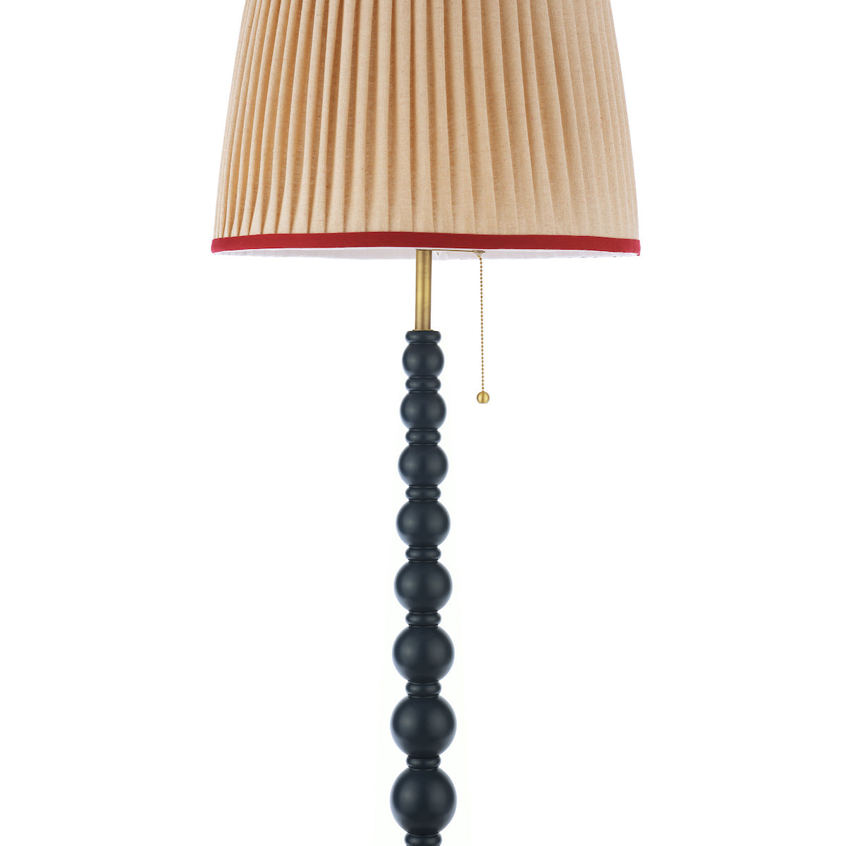 Joules Harewood Floor Lamp Matt Blue With Natural Shade