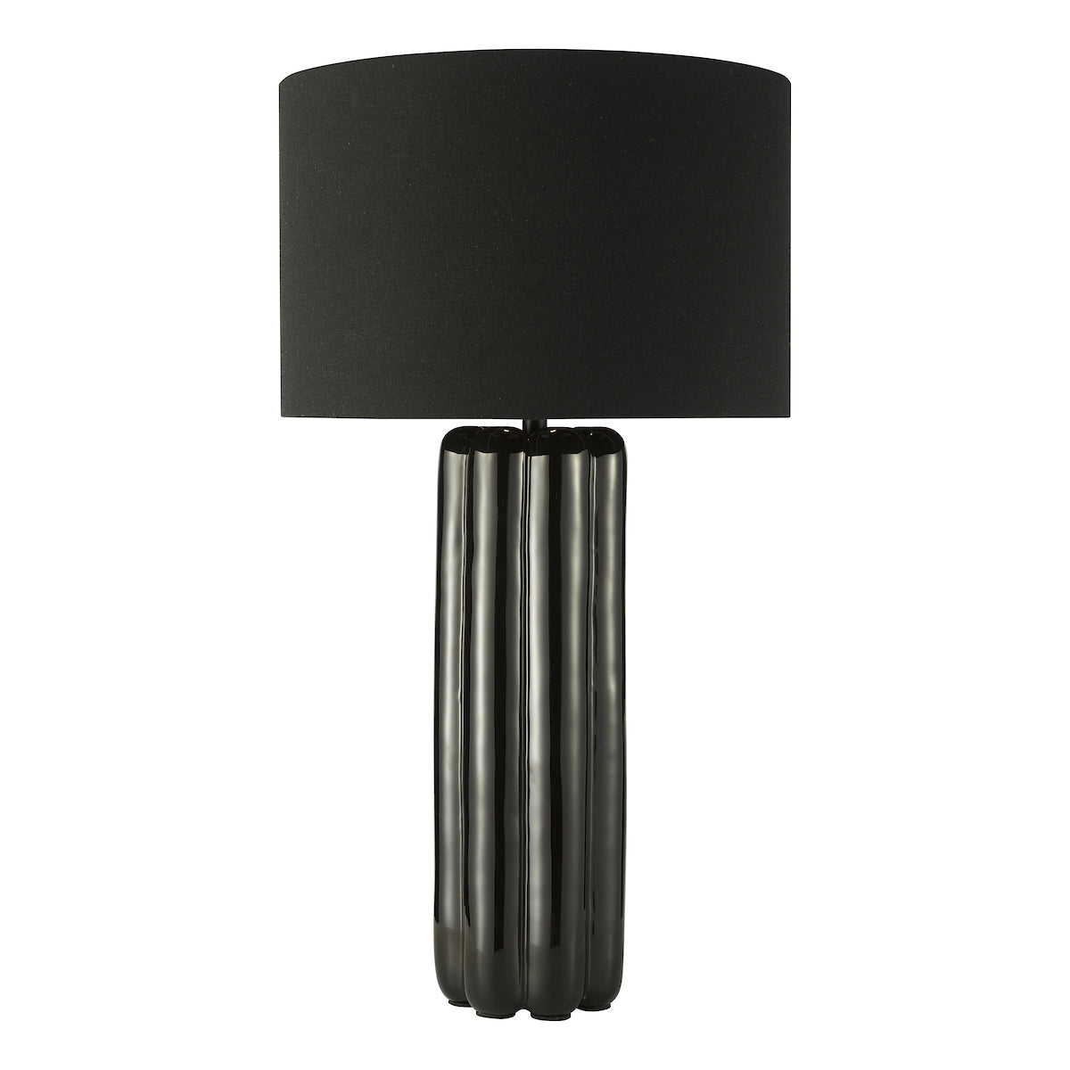 Dar Hebron Table Lamp Black With Shade
